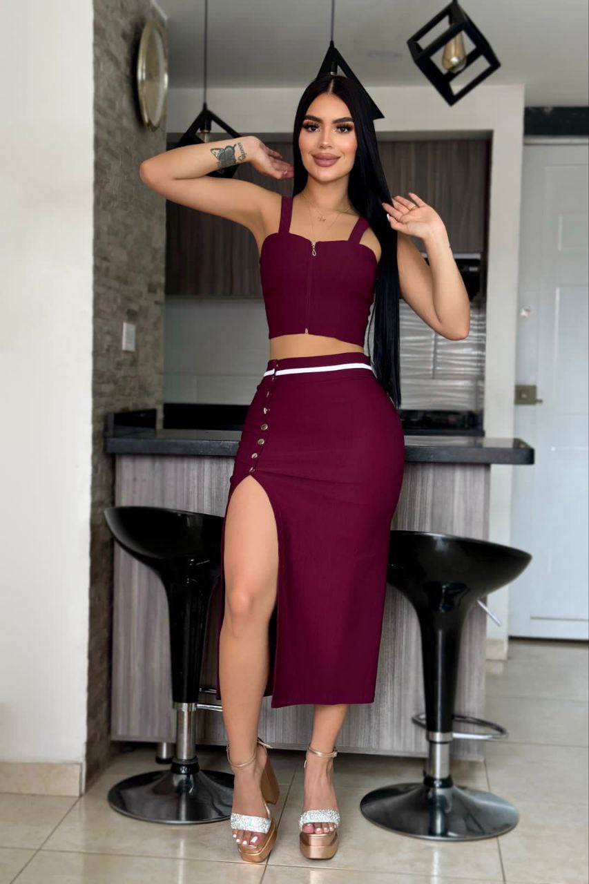 Conjunto Falda Y Blusa 2132